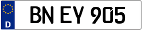 Trailer License Plate